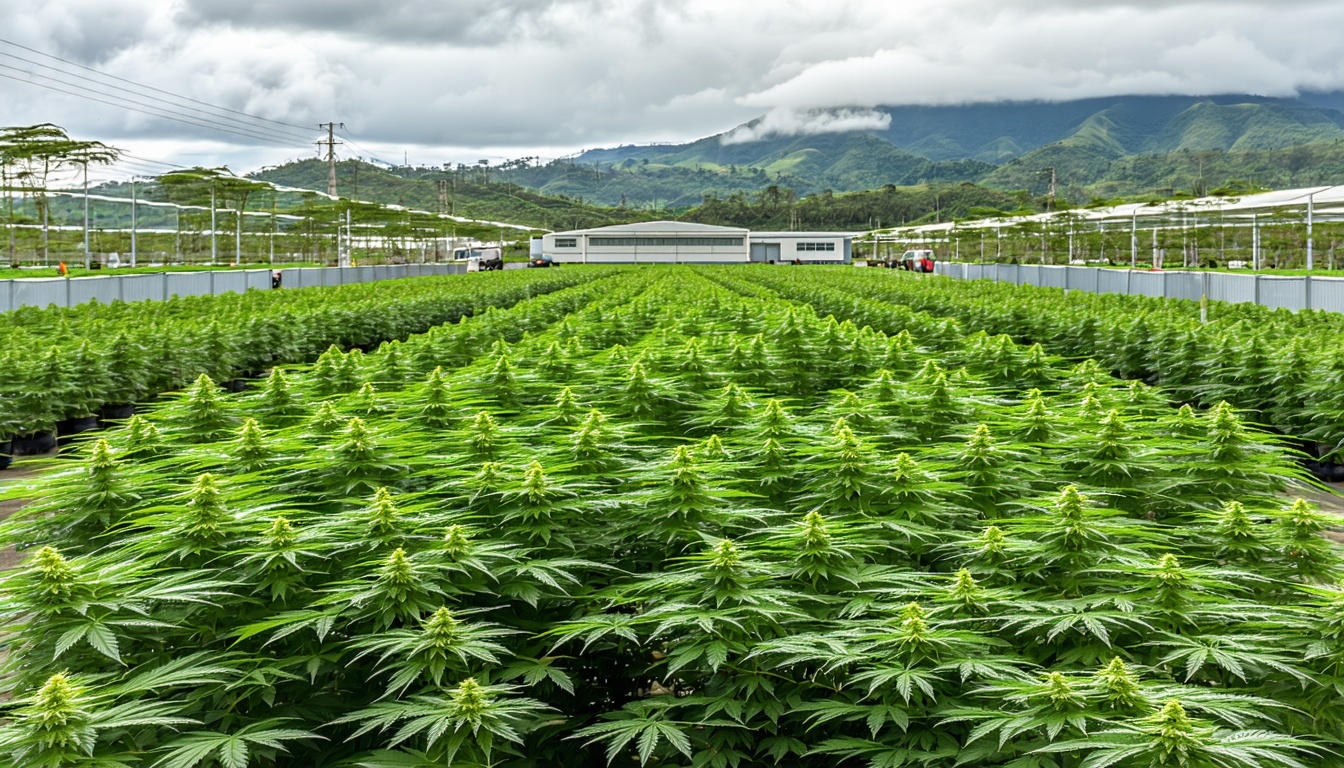 Global cannabis export facility in Colombia